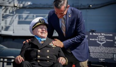 Escondido war hero Royce Williams honored at USS Midway
