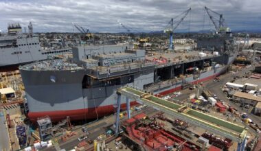 NASSCO christens its final ‘floating pier’ ship in San Diego Bay – San Diego Union-Tribune