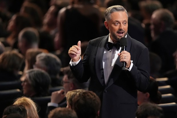 Host Nate Bargatze speaks during the 77th Primetime Emmy Awards. He'll perform at Pechanga Arena in July. (AP Photo/Chris Pizzello)