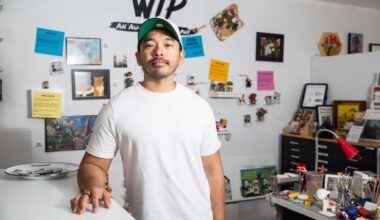 From playing with Lego pieces, to sculpting toys that look like hyper-realistic food, this Mira Mesa artist tells his life story using toys