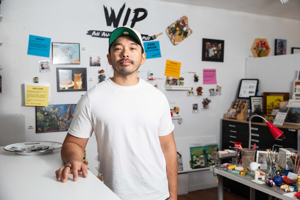 From playing with Lego pieces, to sculpting toys that look like hyper-realistic food, this Mira Mesa artist tells his life story using toys