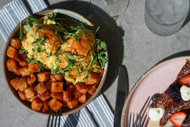 Steak and eggs Benedict is one of the dishes guests can expect on the Easter menu at Rumorosa. (Sheraton San Diego Resort)