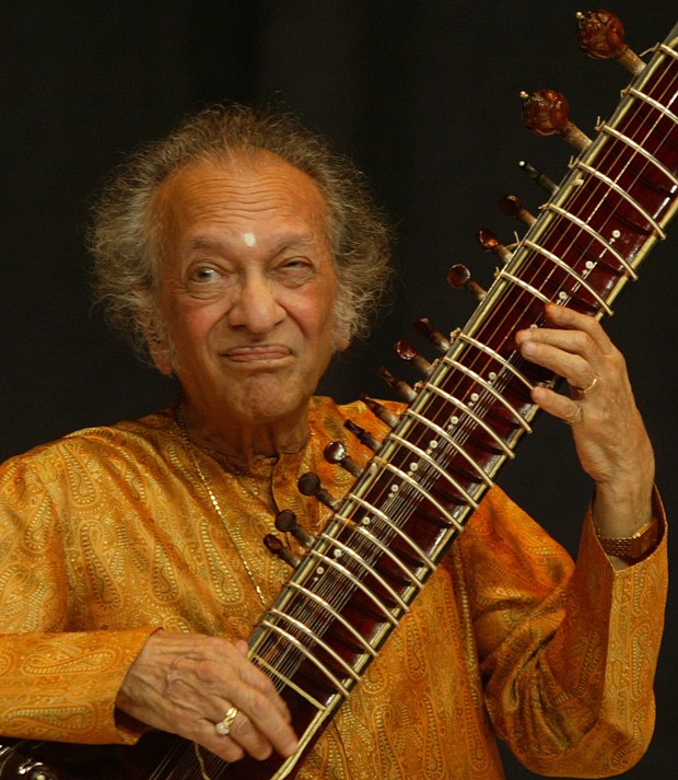 Works by late Indian musician Ravi Shankar, known as a master of sitar, will be performed by the Ravi Shankar Ensemble on Sunday, March 29, in La Jolla. (Associated Press file)