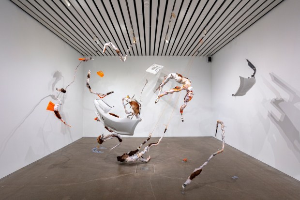 "Skinchangers" by Ruben Ulises Rodriguez Montoya is part of a new exhibit at the Institute of Contemporary Art, San Diego titled "In the Garden of Earthly Delights: I Bend to Paradise," on view until May 24 at ICA San Diego Central in Balboa Park. (Ruben Ulises Rodriguez Montoya)