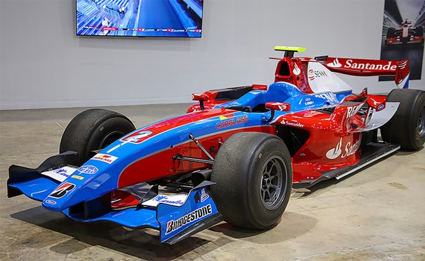 2008 Dallara T08, part of the "Formula One Stories" exhibition at the San Diego Automotive Museum. (Greg Smith)