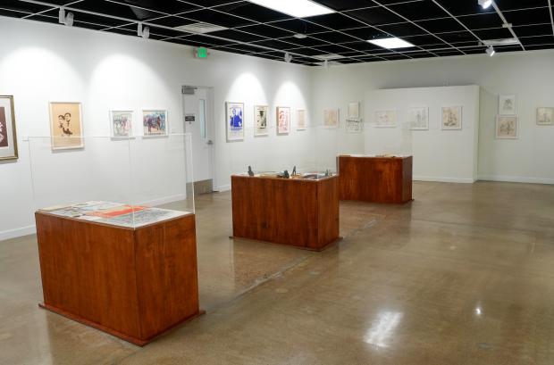 Ramsès Noriega, work is featured in a new exhibit "Fragmentos Del Barrio at the Chicano Park Museum in Barrio Logan on Thursday, Sept. 11, 2025 in San Diego, California. (Alejandro Tamayo / The San Diego Union-Tribune)