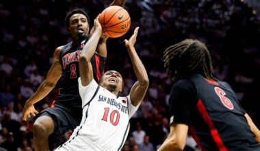 Aztecs hold off UNLV on Senior Night, keep conference title hopes alive