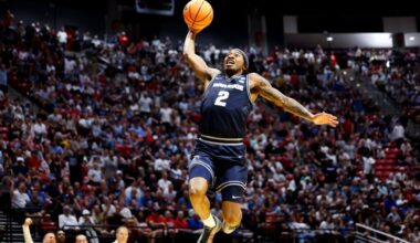 Utah State guard takes over in final minutes of NCAA Tournament win