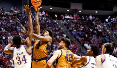 Kansas survives Cal Baptist after furious finish, will play St. John's on Sunday