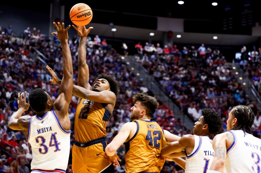 Kansas survives Cal Baptist after furious finish, will play St. John's on Sunday