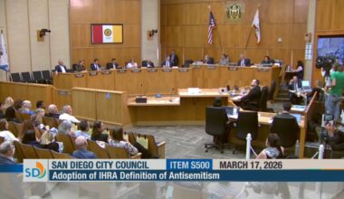 'A Landmark Moment': San Diego City Council Steps Up Fight Against Antisemitism With Adoption of IHRA Definition