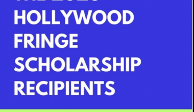 Announcing 2026 Hollywood Fringe Scholarship Recipients graphic