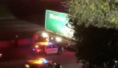 Man hit by vehicle on 101 Freeway while fleeing police in Hollywood – NBC Los Angeles