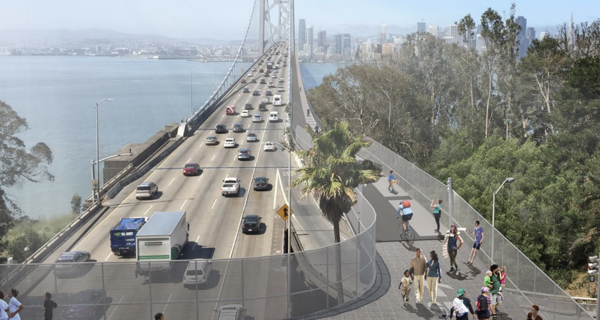 Walk from Lake Merritt to the Ferry Building? Bay Skyway path could connect Oakland and SF