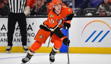 Ducks’ Beckett Sennecke fined for embellishment