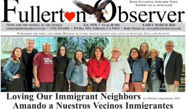 Read the Early March 2026 Fullerton Observer