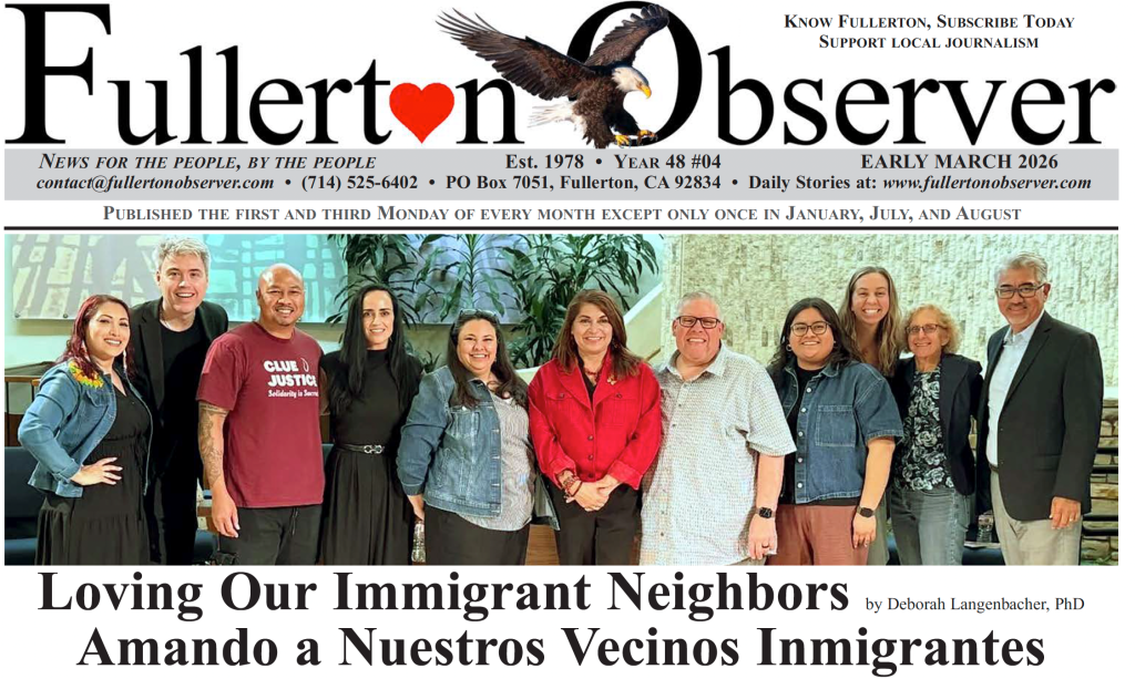 Read the Early March 2026 Fullerton Observer