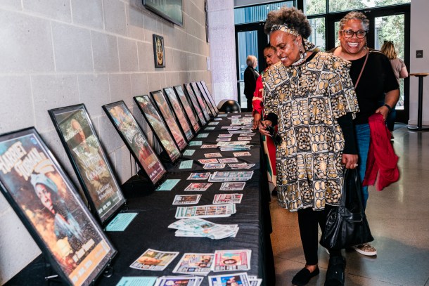 Patrons arrive to watch the “Harriet Tubman and the Underground Railroad” performance on Feb. 28, 2026 at The Sofia, home of the B Street Theatre in Sacramento, California. (Photo by Andri Tambunan)