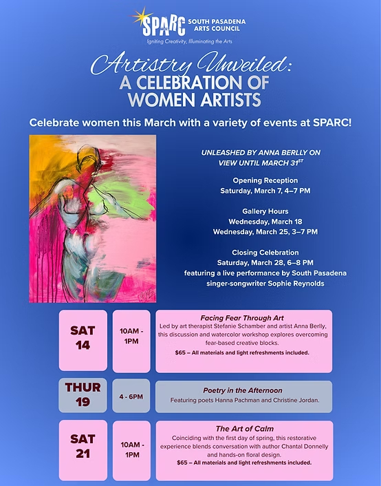 PHOTO: SPARC | The South Pasadenan | Celebrating Women Artists This March at SPARC