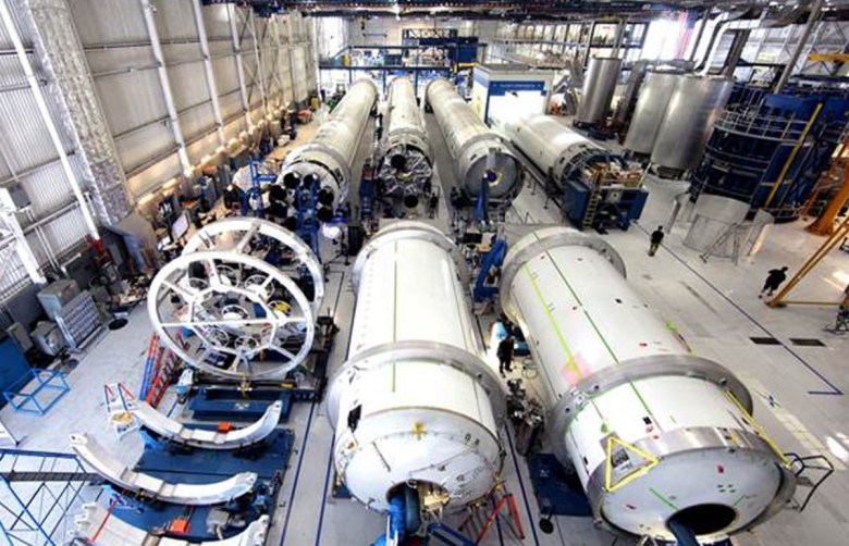 Rockets under construction