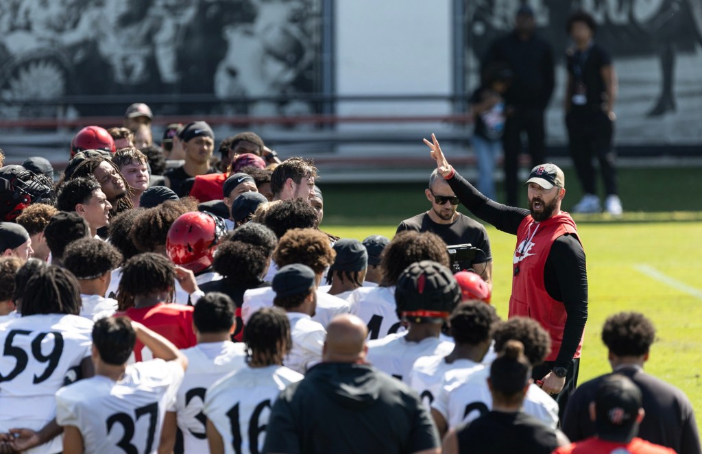 Aztecs open spring practice with energy, effort as they 'clock in' for new season