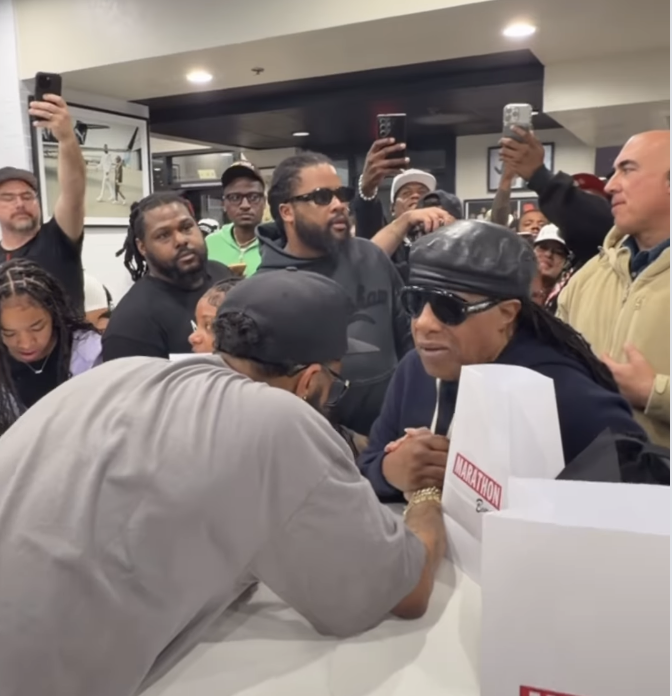 Stevie Wonder, Lauren London, YG, others pull up to Marathon Burger grand opening in Long Beach | 2 Urban Girls