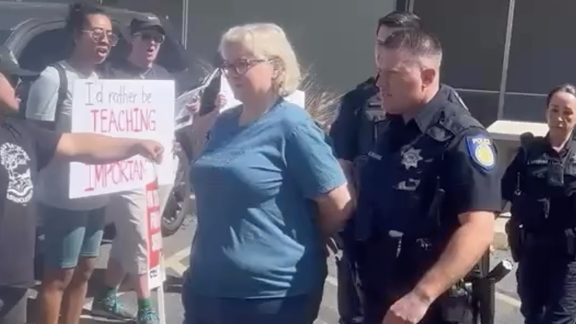 Natomas parent arrested during sit-in at district office