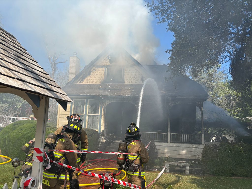 house fire in Los Gatos