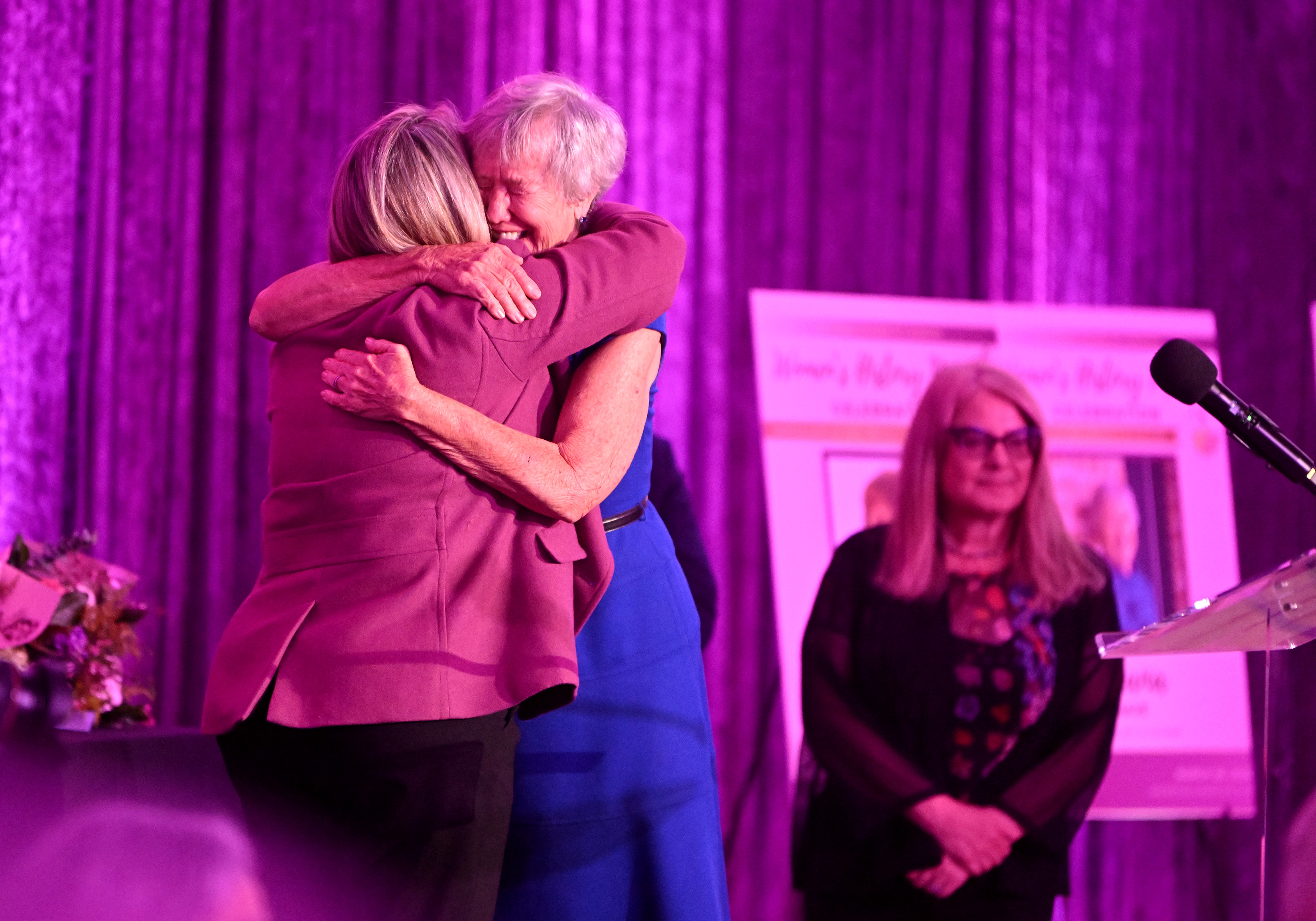 The San Pedro Chamber of Commerce honors Diana Nave during...