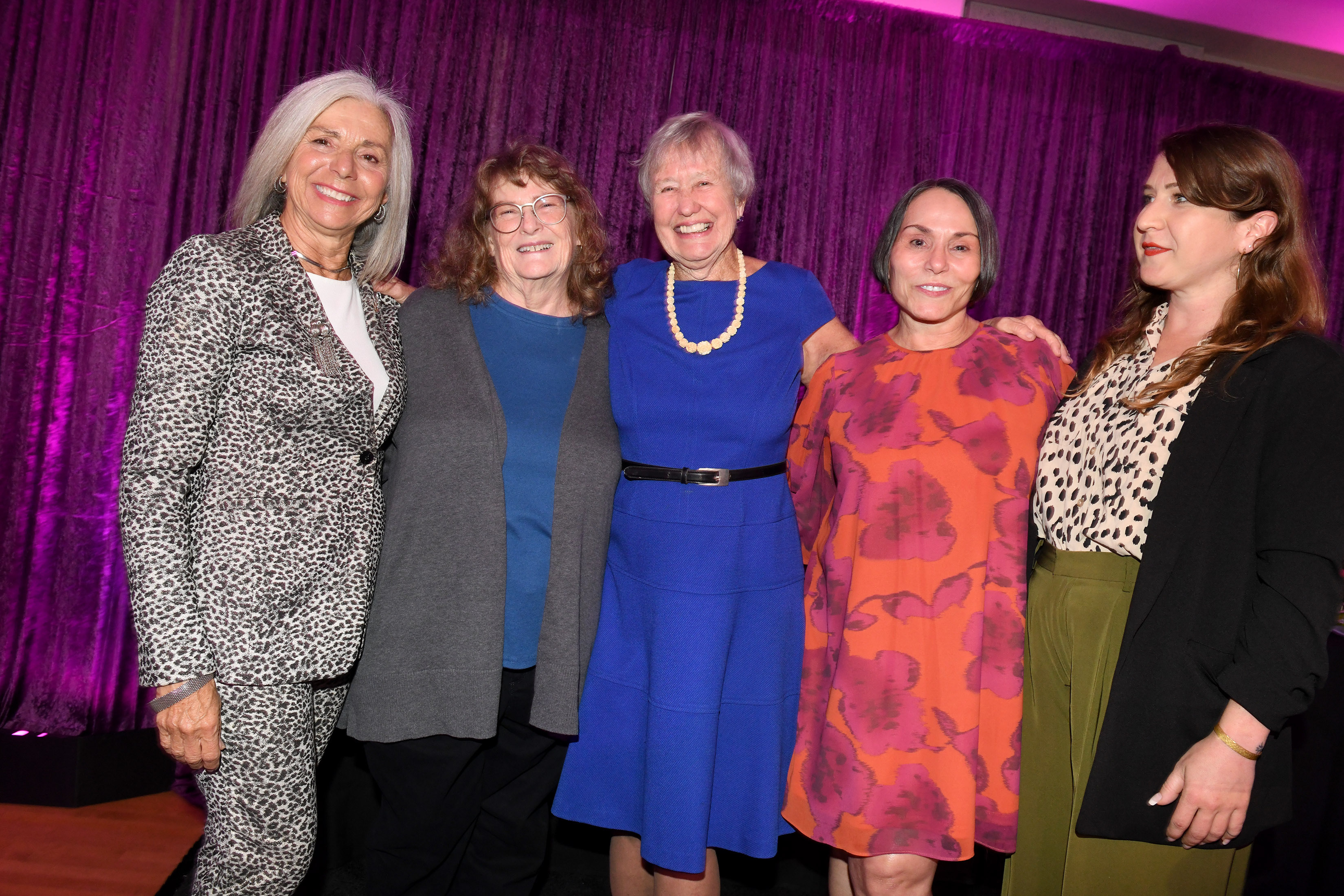 The San Pedro Chamber of Commerce honors Lucrecia Jacobson, left,...