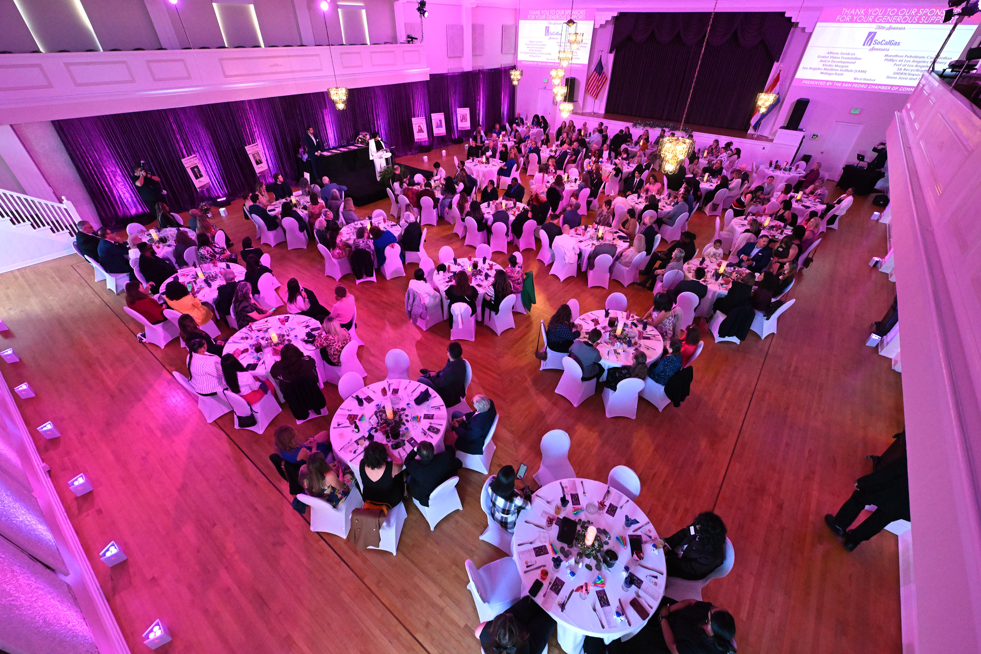 The San Pedro Chamber of Commerce honors community members during...