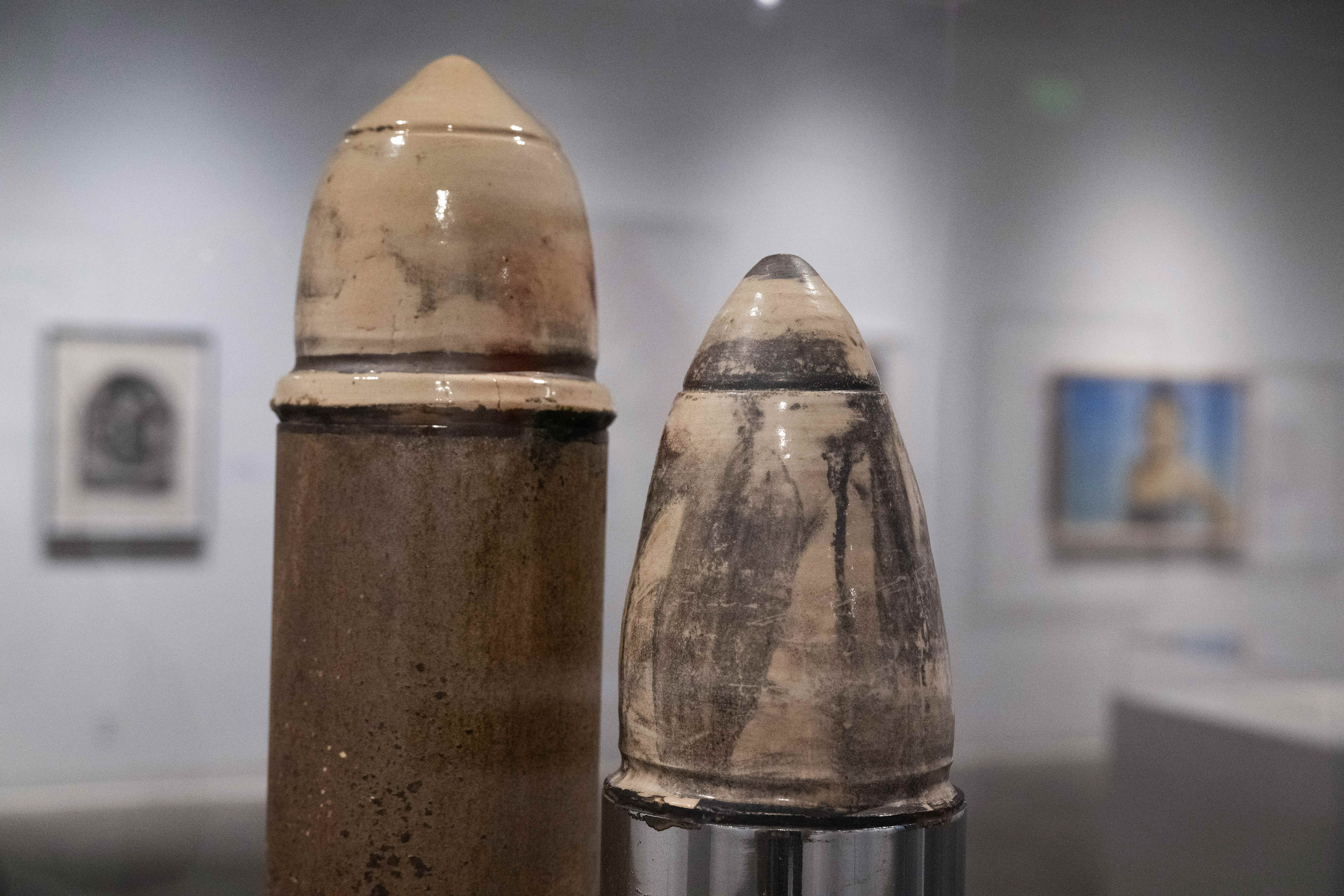 Dale Brockman Davisâ sculpture titled âViet Nam War Games,â on...
