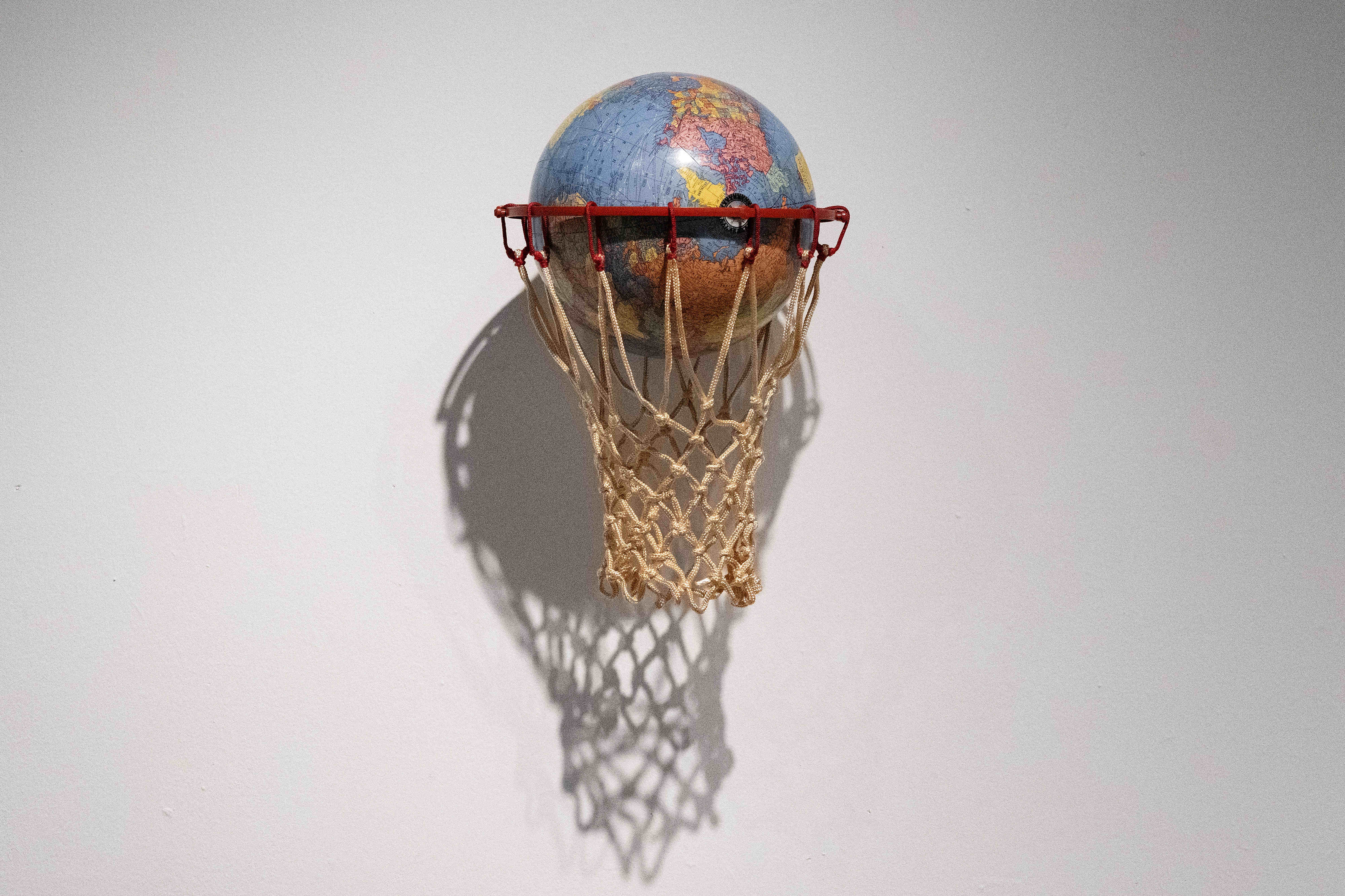 Mildred Howardâs sculpture titled âOn the Rebound,â on display at...