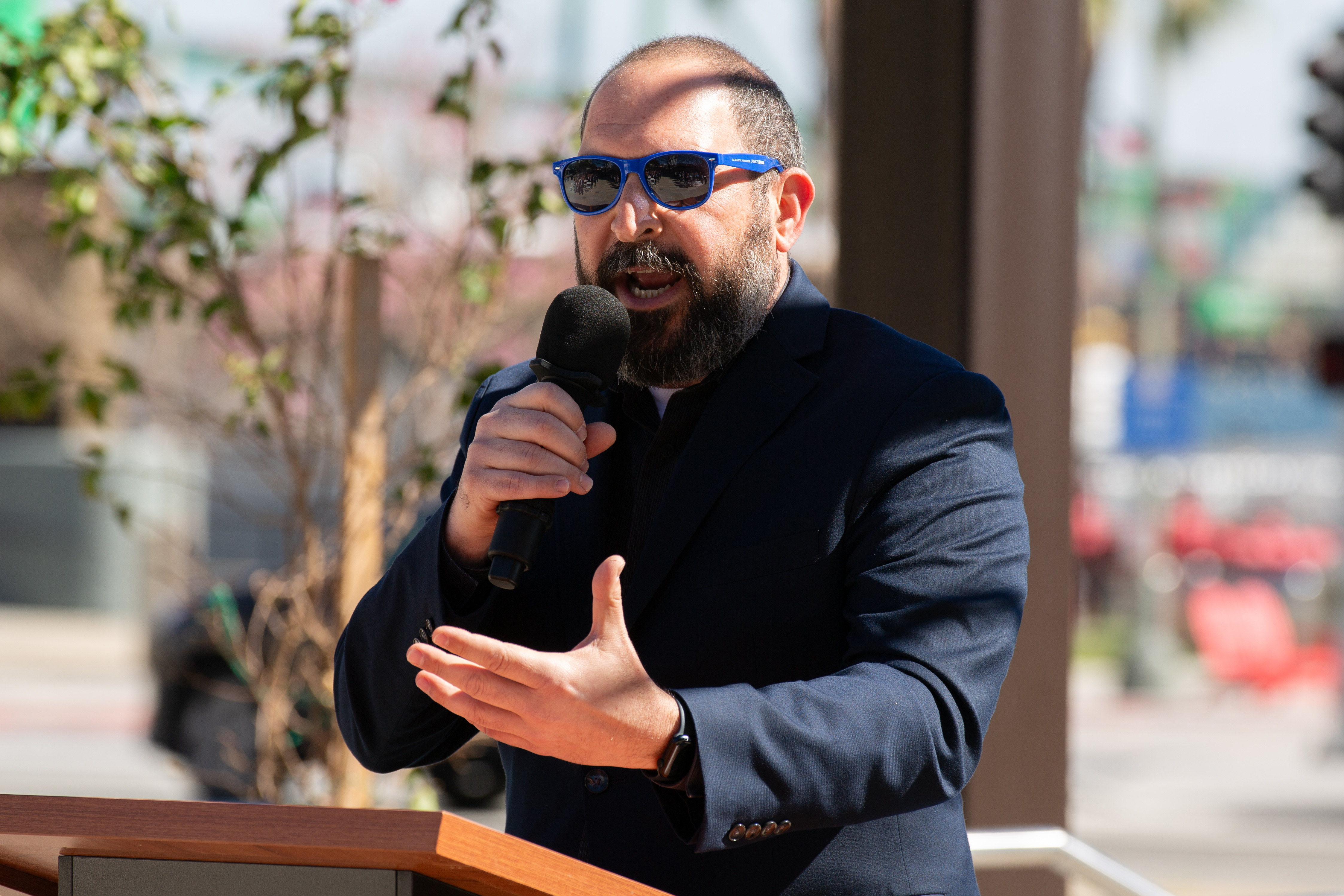 Los Angeles City Planning Commissioner John Bagakis speaks during a...