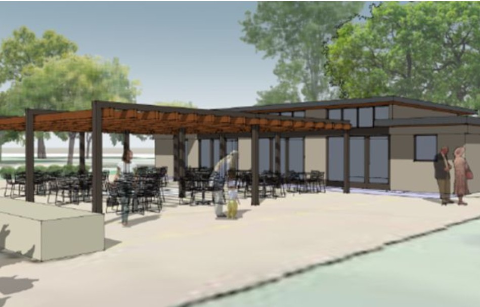 A rendering of the planned community area at El Nido...