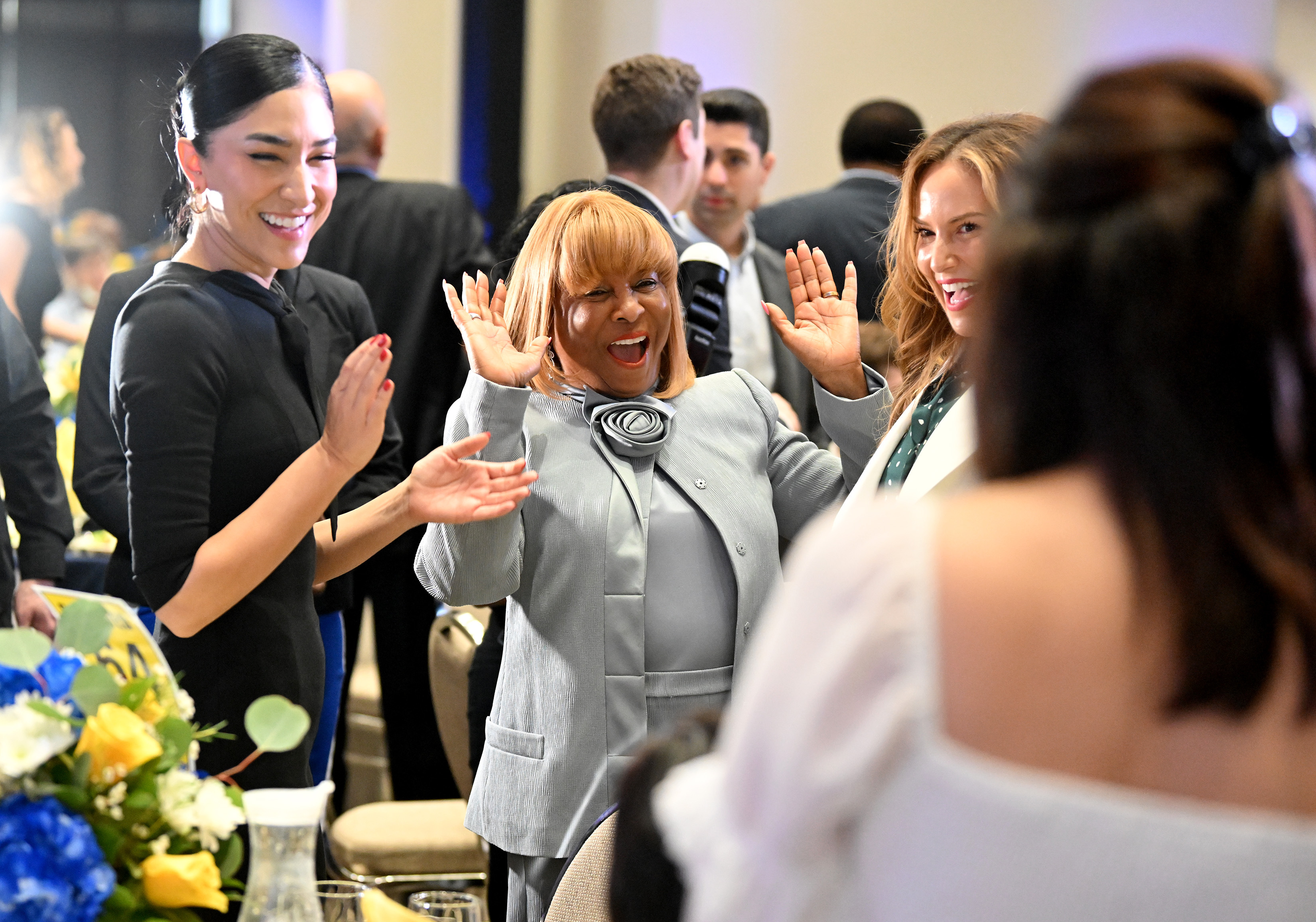 Carson Mayor Lula Davis-Holmes arrives for the annual State of...