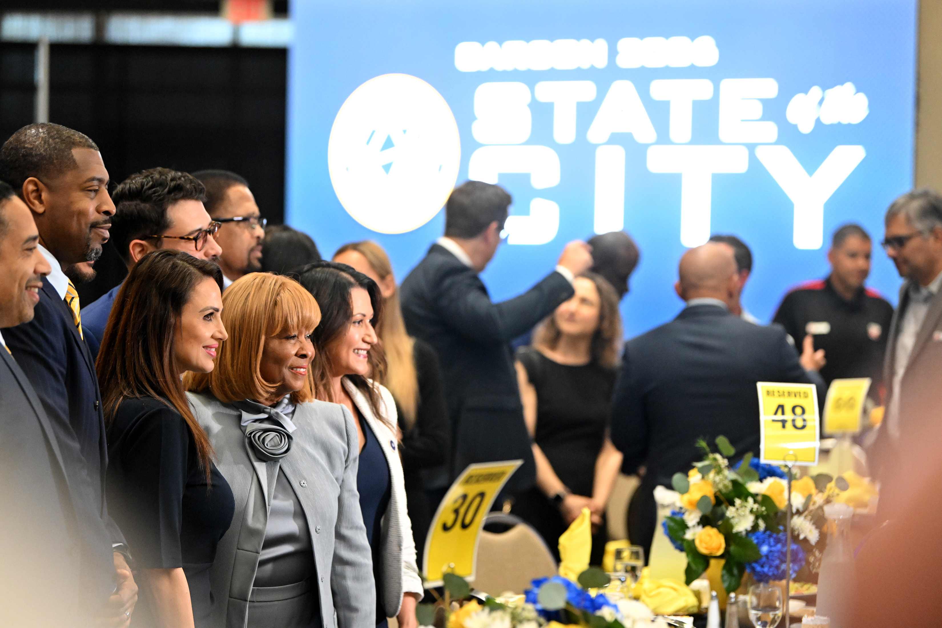 Carson Mayor Lula Davis-Holmes arrives for the annual State of...