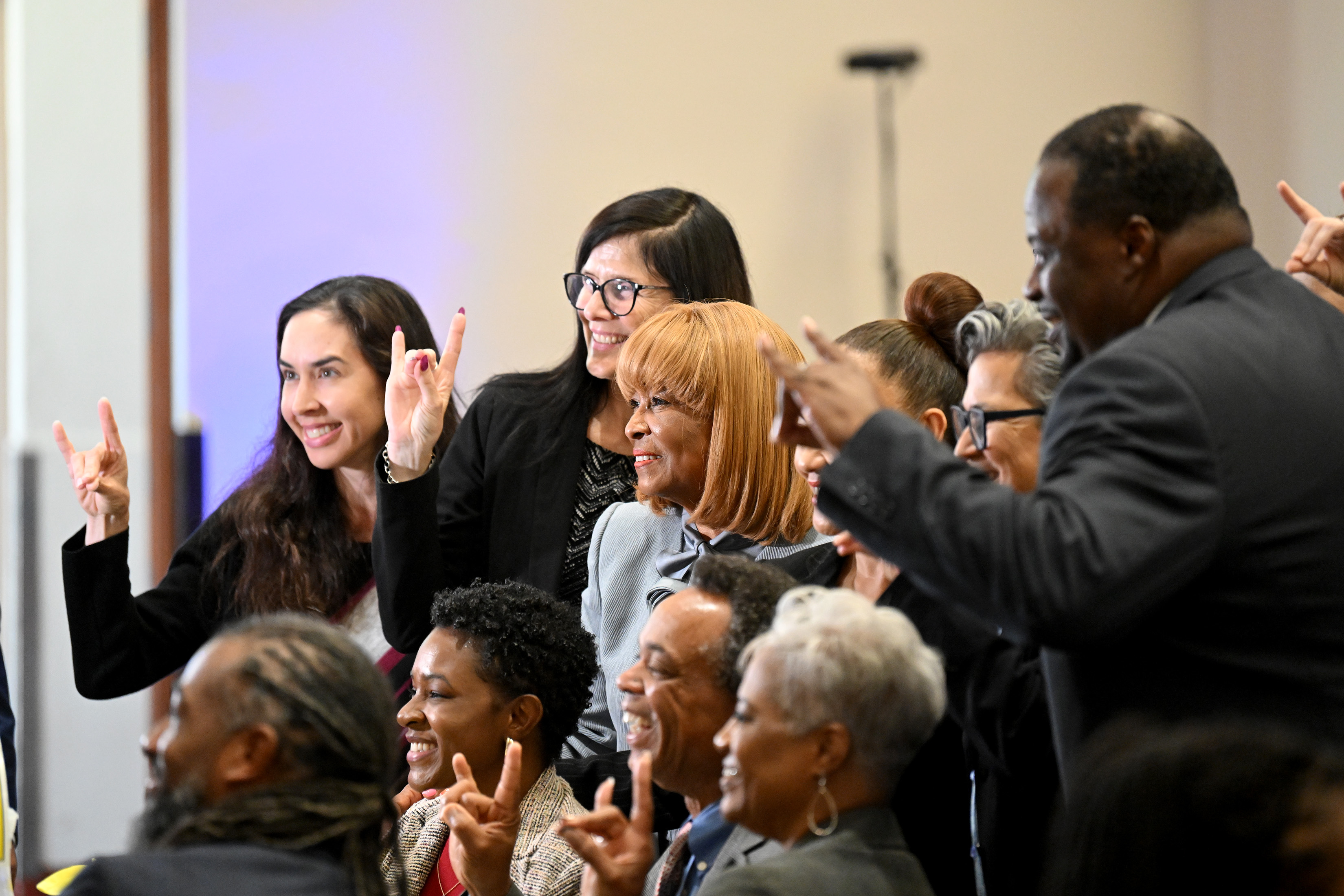Carson Mayor Lula Davis-Holmes arrives for the annual State of...