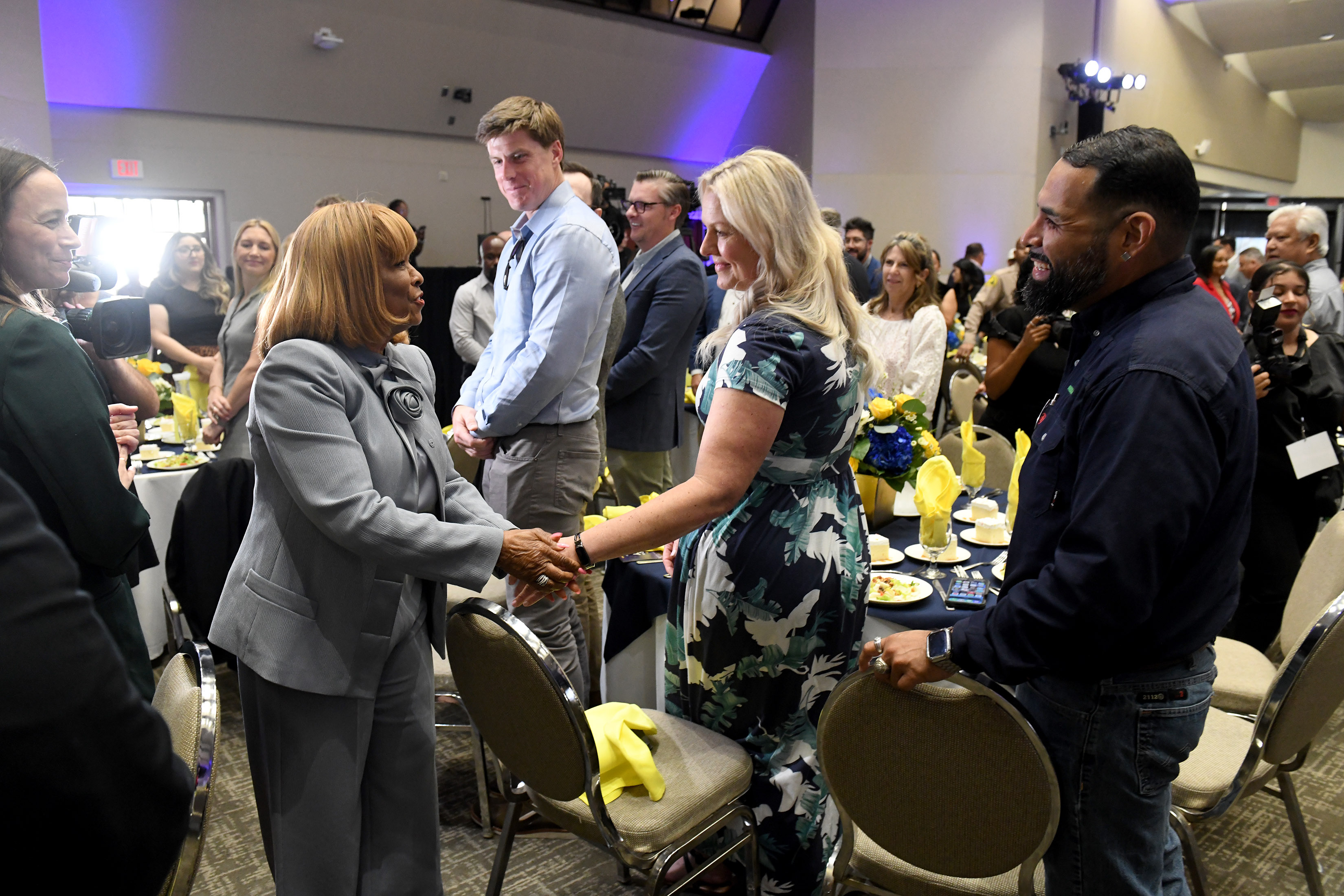 Carson Mayor Lula Davis-Holmes arrives for the annual State of...