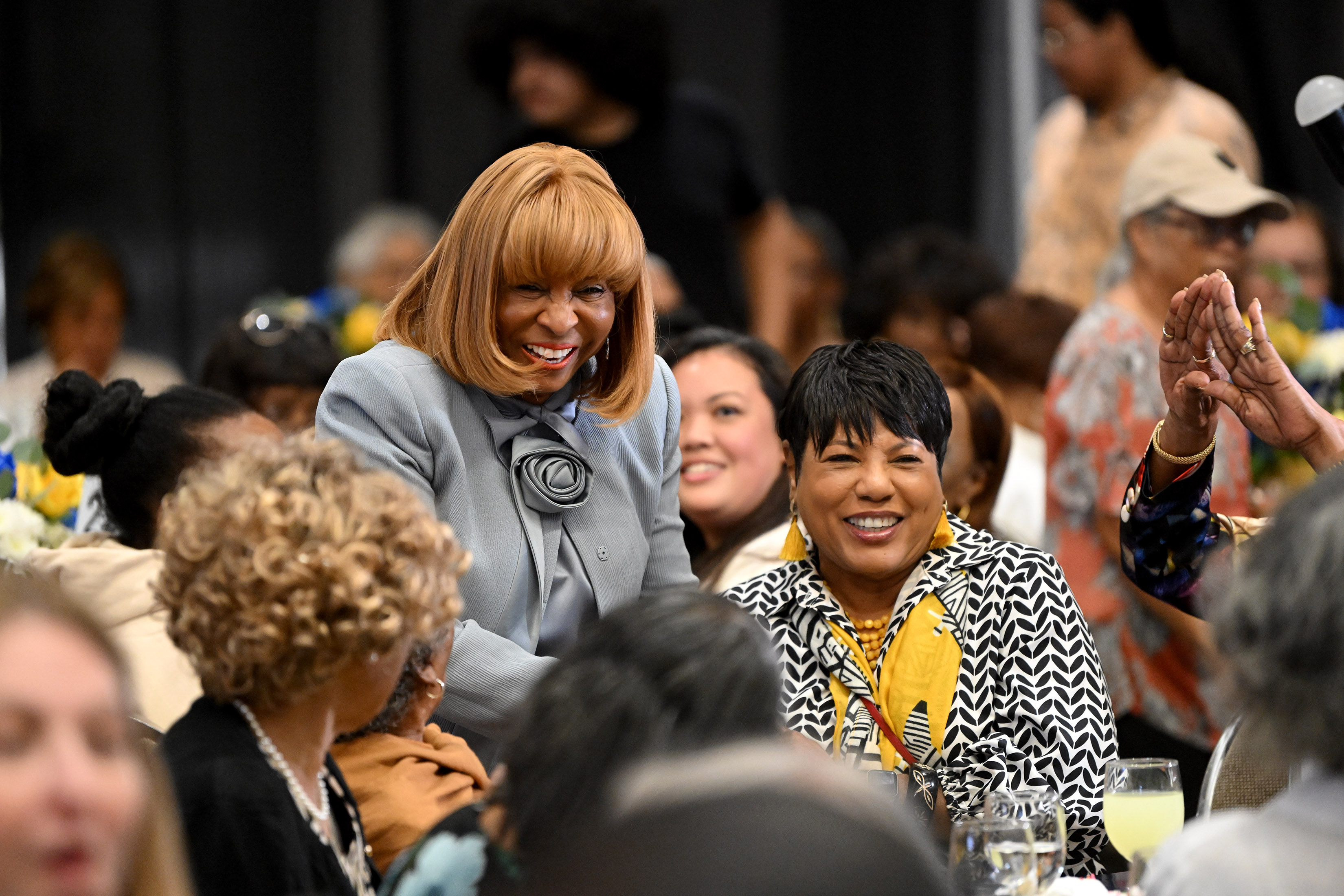 Carson Mayor Lula Davis-Holmes arrives for the annual State of...