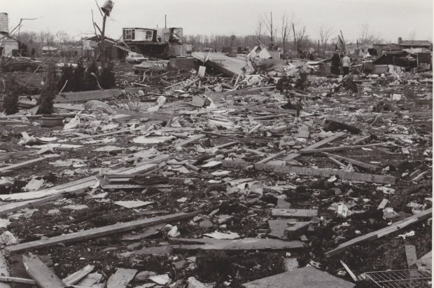 tornado debris