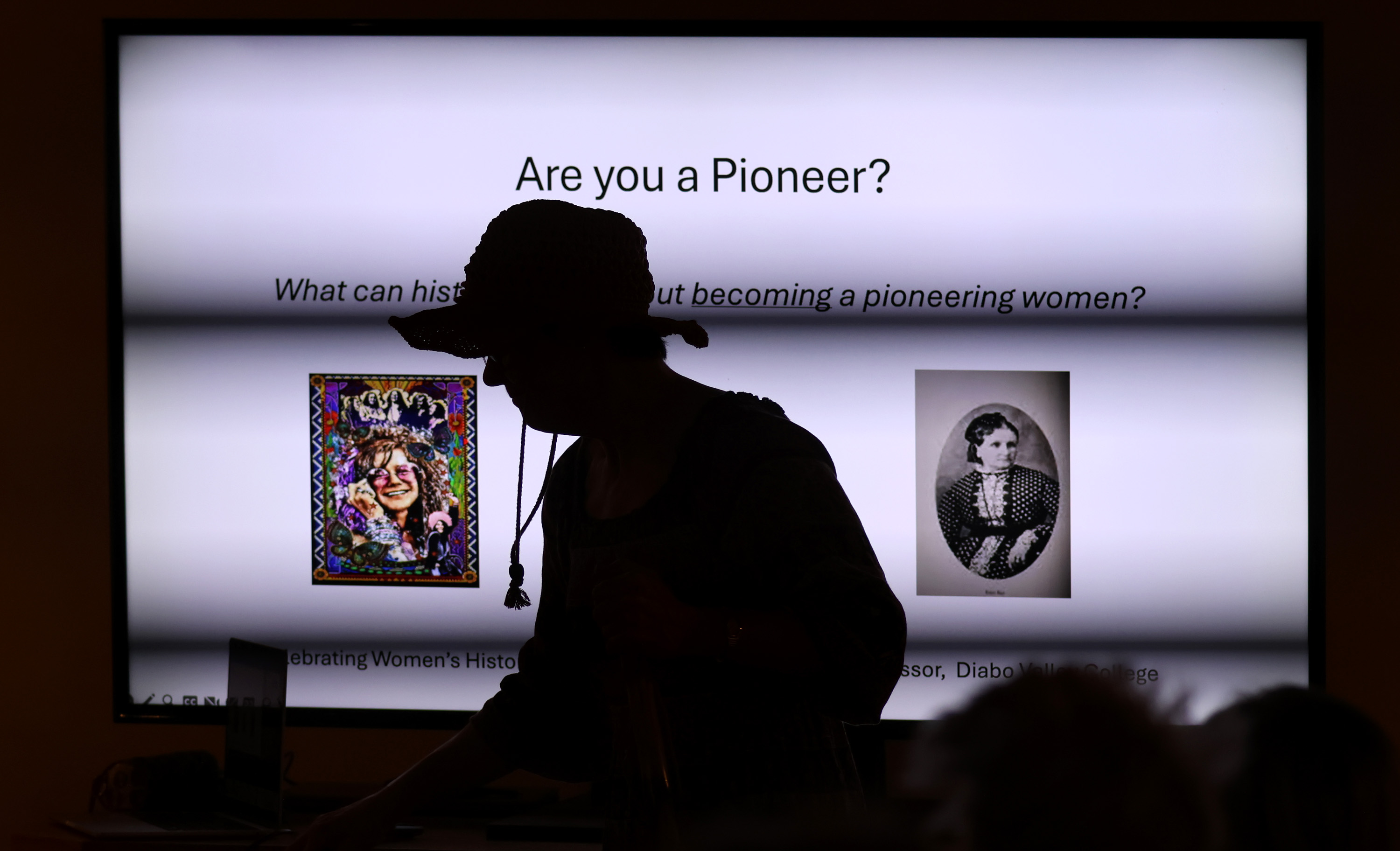 Melissa Jacobson, retired history professor from Diablo Valley College, talks...