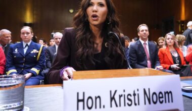 A $220 million ad blitz and a public split with Trump mark the end of Kristi Noem’s DHS tenure