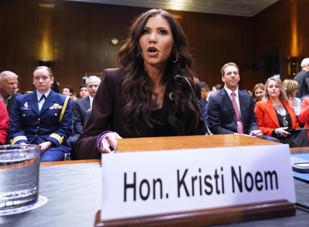 A $220 million ad blitz and a public split with Trump mark the end of Kristi Noem’s DHS tenure