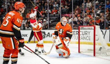 Flames earn point against Ducks to close out California trip