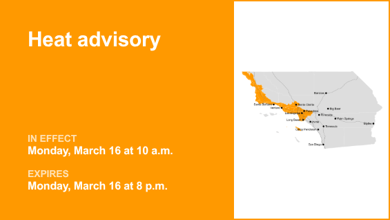 Heat advisory for Los Angeles County for Monday – Whittier Daily News