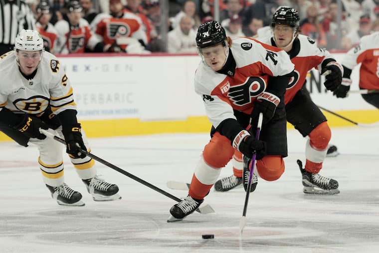 “Every game is important, and every team’s pushing for that extra point," Flyers forward Owen Tippett says "... They’re all important games.”