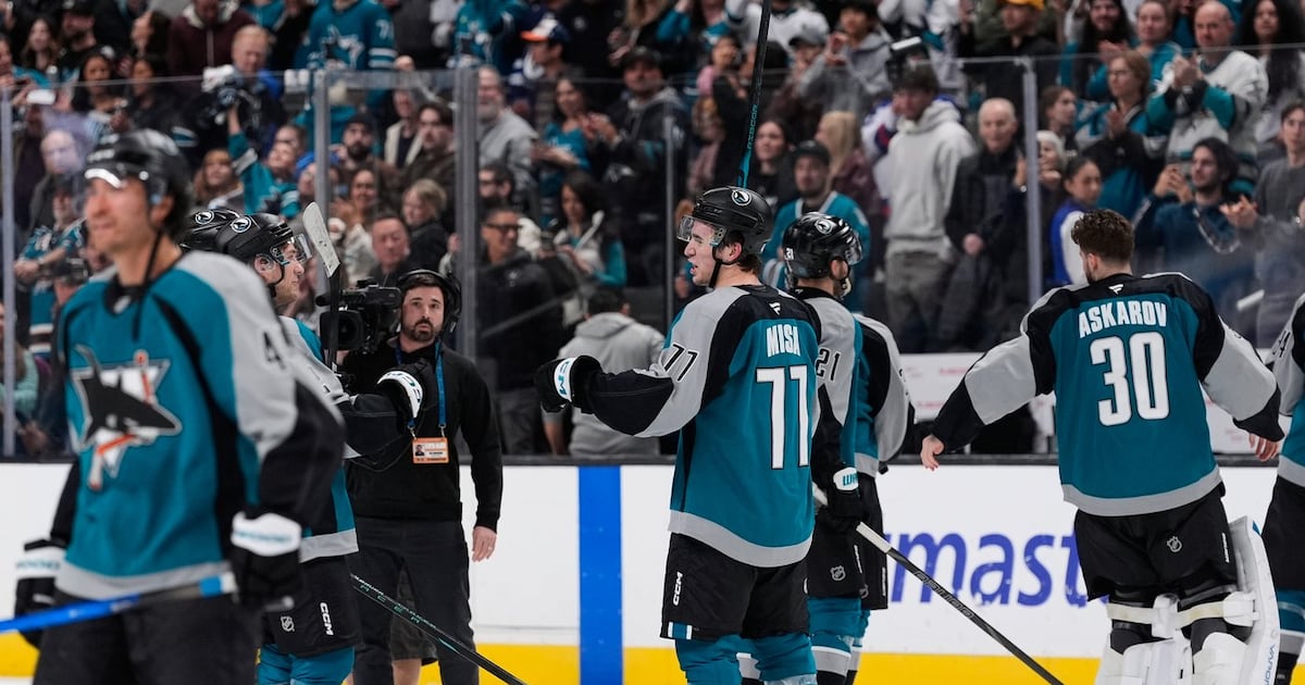 Michael Misa scores in overtime as San Jose Sharks beat Winnipeg Jets