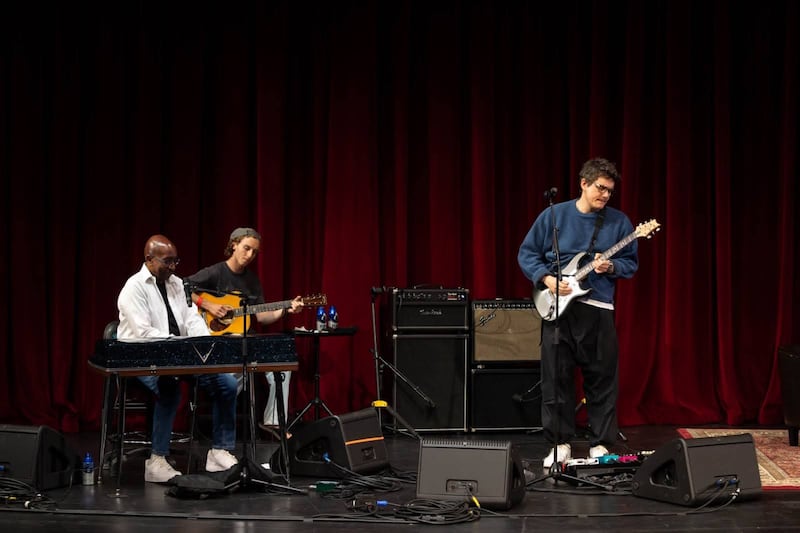 Mayer, Phillinganes and Thornton student Jaden Lehman played "Slow Dancing in a Burning Room."
