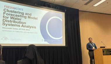 Alessandro Toledo presents at a conference on "Clustering and Forecasting Model for Water Distribution Systems Analysis".